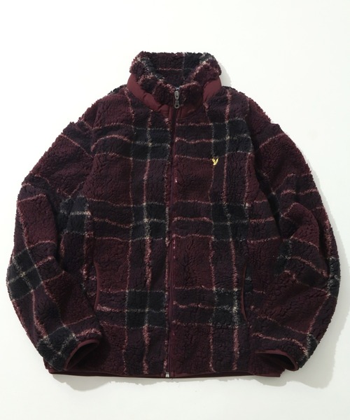 LYLE&SCOTT(ライルアンドスコット)の「【LYLE&SCOTT/ライルアンドスコット】 ボアフリース スタンドカラー ジップアップブルゾン(ブルゾン・メンズ・ベージュ/ネイビー/ブラック/ワイン・M/LL/L)」の21枚目の写真