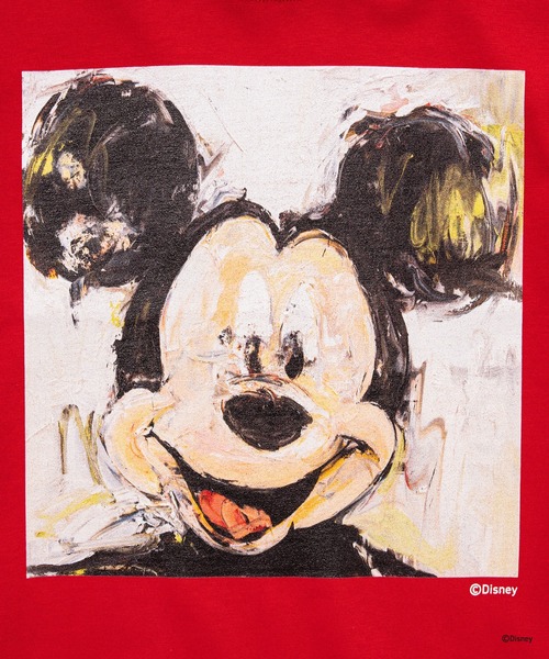 Disney（ディズニー）の「MICKEY MOUSE / CROPPED T-SHIRT A（Tシャツ/カットソー・レディース・レッド・S/M）」の4枚目の写真