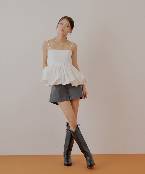 Chico(チコ)の「バックネームショートパンツ(その他パンツ・レディース・グレー系その他2/ブラック/グレー・FREE)」の6枚目の写真