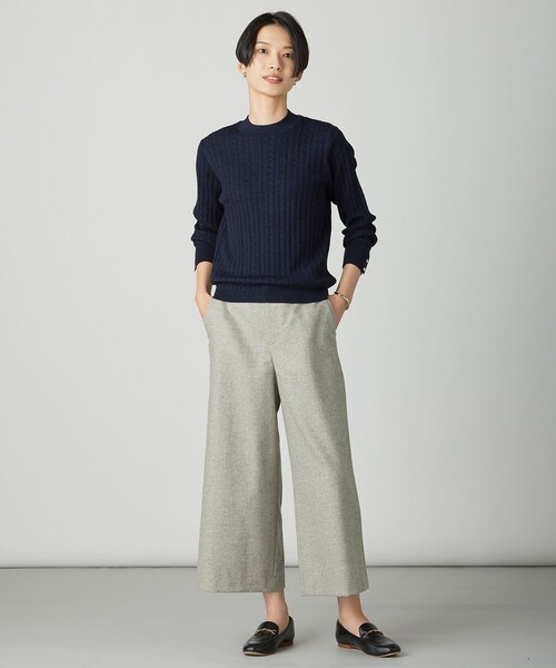 J.PRESS(ジェイプレス)の「ラメツイード クロップド パンツ(その他パンツ・レディース・ベージュ系/ブラウン系/グレー系・13/11/9/7)」の21枚目の写真