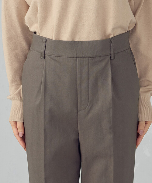 COMME CA ISM（コムサイズム）の「【美しいベーシックパンツ】裏起毛 カルゼ テーパードパンツ（その他パンツ・レディース・ダークブラウン/ブラック/ベージュ/グレイッシュベージュ・XX-LARGE/X-LARGE/LARGE/MEDIUM/SMALL/X-SMALL/XX-SMALL）」の16枚目の写真
