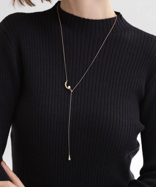 grove（グローブ）の「三日月メタルパール調スライドネックレス（ネックレス・レディース・シルバー/ゴールド・00）」の7枚目の写真