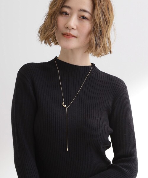 grove（グローブ）の「三日月メタルパール調スライドネックレス（ネックレス・レディース・シルバー/ゴールド・00）」の8枚目の写真