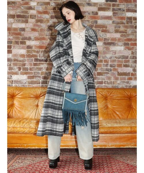 セール】スタンドカラーロングコート（チェスターコート）｜EVRIS