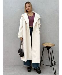 EVRIS（エヴリス）の「スタンドカラーロングコート（チェスターコート）」