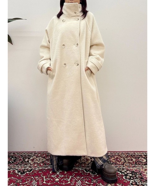 セール】スタンドカラーロングコート（チェスターコート）｜EVRIS