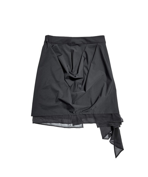 L.H.P(エルエイチピー)の「JUNGDO/ジョンド/DARIPING MLTI LAYER SKIRT(スカート・レディース・ブラック・F)」の6枚目の写真