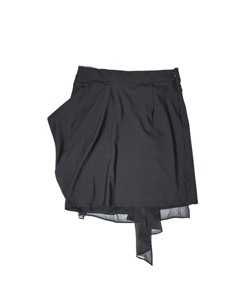 L.H.P(エルエイチピー)の「JUNGDO/ジョンド/DARIPING MLTI LAYER SKIRT(スカート・レディース・ブラック・F)」の7枚目の写真
