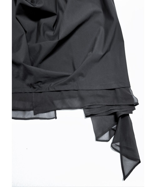 L.H.P(エルエイチピー)の「JUNGDO/ジョンド/DARIPING MLTI LAYER SKIRT(スカート・レディース・ブラック・F)」の8枚目の写真