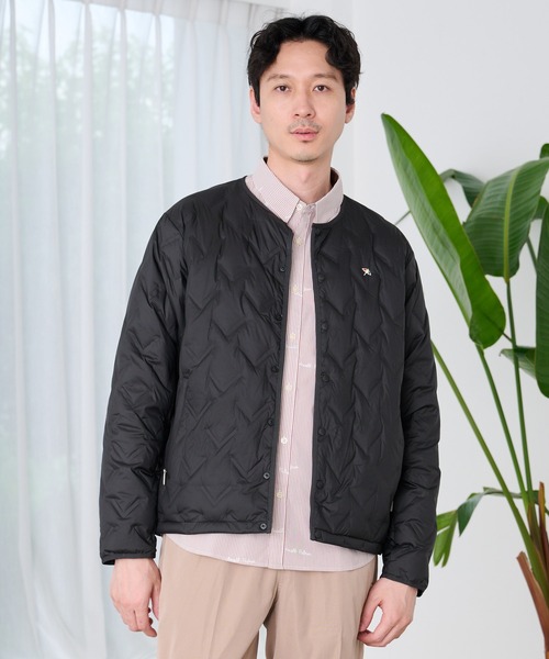 Arnold Palmer（アーノルドパーマー）の「シームレス シェア インナーダウンジャケット（ダウンジャケット/コート・レディース・ダークベージュ/オフホワイト/ブラック・LL/L/M/S/XS）」の2枚目の写真