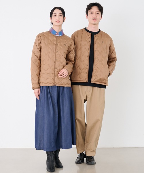 Arnold Palmer（アーノルドパーマー）の「シームレス シェア インナーダウンジャケット（ダウンジャケット/コート・レディース・ダークベージュ/オフホワイト/ブラック・LL/L/M/S/XS）」の4枚目の写真