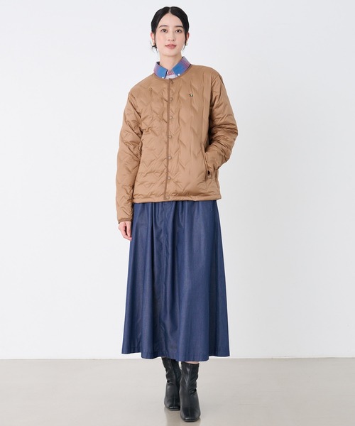 Arnold Palmer（アーノルドパーマー）の「シームレス シェア インナーダウンジャケット（ダウンジャケット/コート・レディース・ダークベージュ/オフホワイト/ブラック・LL/L/M/S/XS）」の20枚目の写真