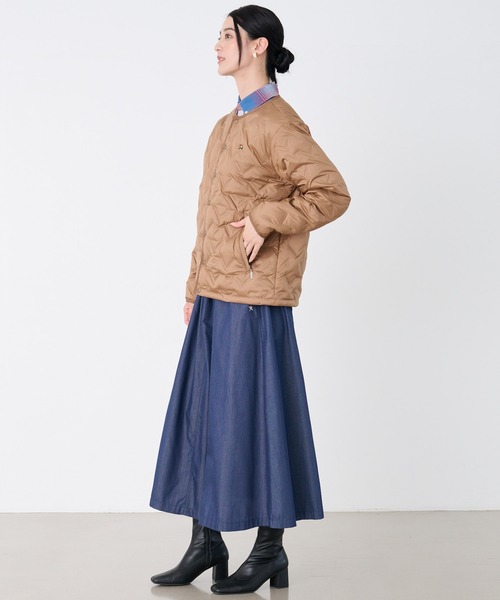 Arnold Palmer（アーノルドパーマー）の「シームレス シェア インナーダウンジャケット（ダウンジャケット/コート・レディース・ダークベージュ/オフホワイト/ブラック・LL/L/M/S/XS）」の21枚目の写真