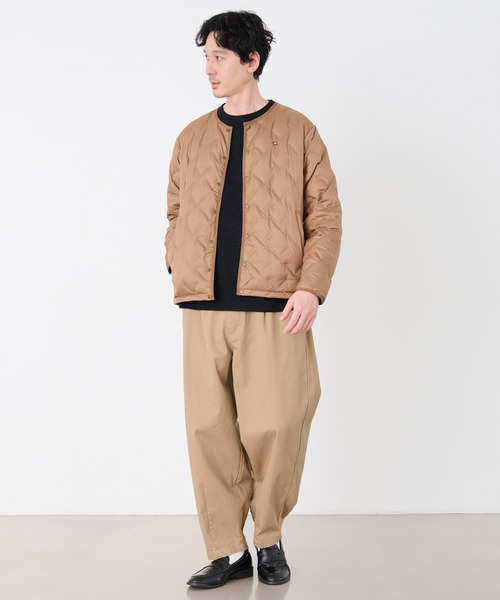 Arnold Palmer（アーノルドパーマー）の「シームレス シェア インナーダウンジャケット（ダウンジャケット/コート・レディース・ダークベージュ/オフホワイト/ブラック・LL/L/M/S/XS）」の18枚目の写真