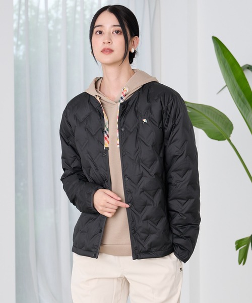 Arnold Palmer（アーノルドパーマー）の「シームレス シェア インナーダウンジャケット（ダウンジャケット/コート・レディース・ダークベージュ/オフホワイト/ブラック・LL/L/M/S/XS）」の10枚目の写真