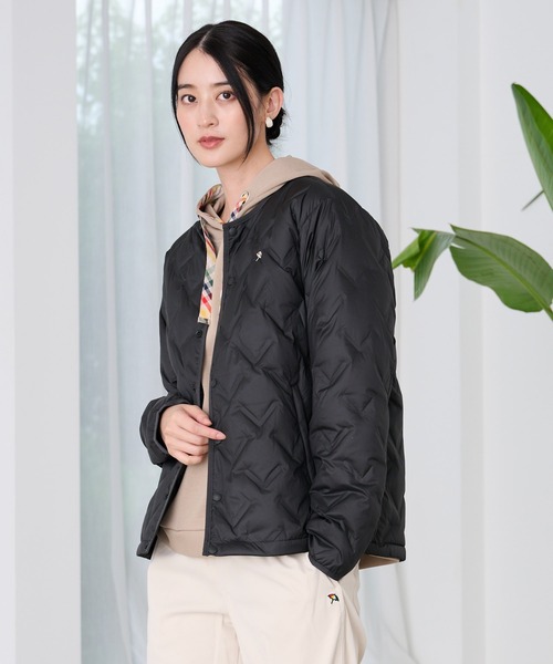 Arnold Palmer（アーノルドパーマー）の「シームレス シェア インナーダウンジャケット（ダウンジャケット/コート・レディース・ダークベージュ/オフホワイト/ブラック・LL/L/M/S/XS）」の11枚目の写真