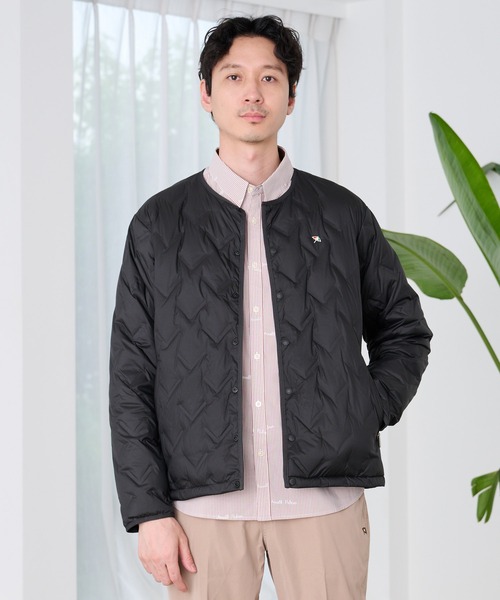 Arnold Palmer（アーノルドパーマー）の「シームレス シェア インナーダウンジャケット（ダウンジャケット/コート・レディース・ダークベージュ/オフホワイト/ブラック・LL/L/M/S/XS）」の13枚目の写真