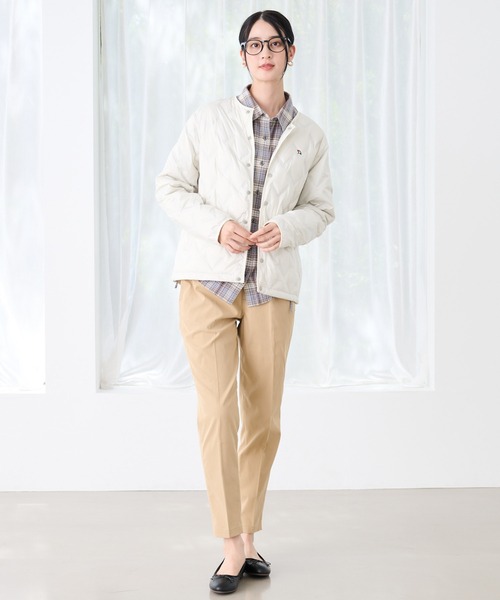 Arnold Palmer（アーノルドパーマー）の「シームレス シェア インナーダウンジャケット（ダウンジャケット/コート・レディース・ダークベージュ/オフホワイト/ブラック・LL/L/M/S/XS）」の6枚目の写真