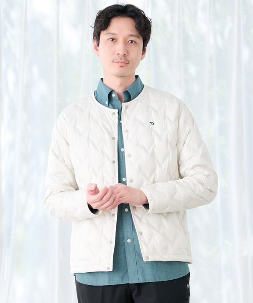 Arnold Palmer（アーノルドパーマー）の「シームレス シェア インナーダウンジャケット（ダウンジャケット/コート・レディース・ダークベージュ/オフホワイト/ブラック・LL/L/M/S/XS）」の7枚目の写真