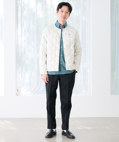 Arnold Palmer（アーノルドパーマー）の「シームレス シェア インナーダウンジャケット（ダウンジャケット/コート・レディース・ダークベージュ/オフホワイト/ブラック・LL/L/M/S/XS）」の9枚目の写真