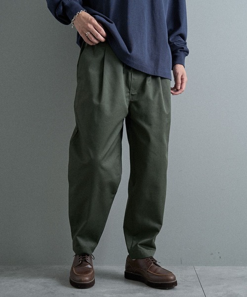 CRAFT STANDARD BOUTIQUE（クラフトスタンダードブティック）の「イージースリムテーパードパンツ（その他パンツ・メンズ・ベージュ/ブラック/カーキ・L/M/S）」の4枚目の写真