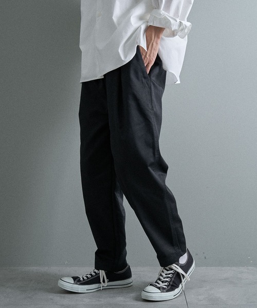 CRAFT STANDARD BOUTIQUE（クラフトスタンダードブティック）の「イージースリムテーパードパンツ（その他パンツ・メンズ・ベージュ/ブラック/カーキ・L/M/S）」の17枚目の写真