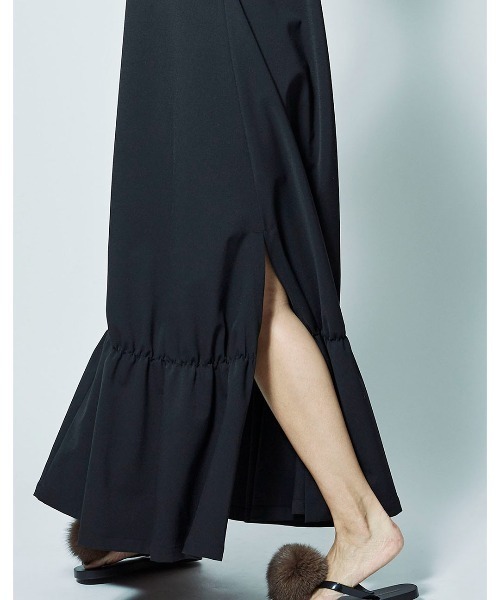 mikomori（ミコモリ）の「ONESHOULDER MAXI OP（ワンピース・レディース・ブラック・FREE）」の8枚目の写真