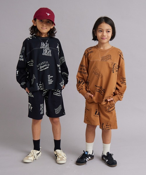 PAIRMANON STREET（ペアマノンストリート）の「【綿100%】落書き セットアップ【PAIRMANON STREET】（セットアップ・キッズ・ネイビー/ブラウン/ブラック・130/140/120/90/100/160/110/150）」の8枚目の写真