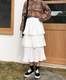 ティアードフリルスカート