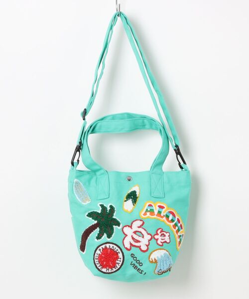 Kahiko（カヒコ）の「【Kahiko】マハナ相良刺繍トートバッグ（トートバッグ・レディース・ホワイト/ベージュ/ミント・FREE）」の3枚目の写真