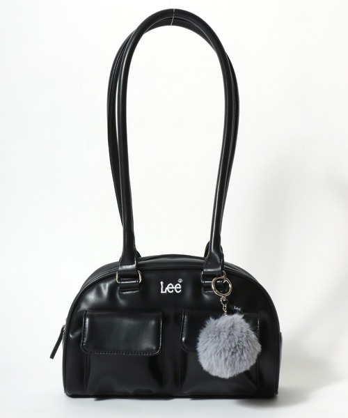 Lee（リー）の「Lee（リー）しっぽチャーム付 2ポケット フェイクレザーボストンバッグ レディース（ボストンバッグ・レディース・ブラック/ワイン・FREE）」の11枚目の写真