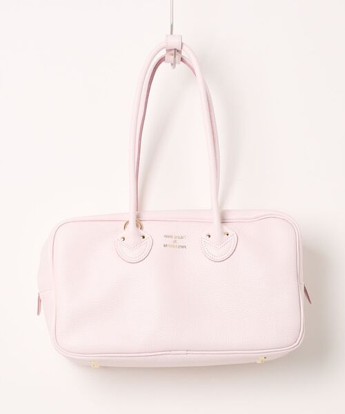 YOUNG&OLSEN The DRYGOODS STORE（ヤングアンドオルセン）の「【YOUNG&OLSEN】EMBOSSED LEATHER STUDENT M（ハンドバッグ・レディース・ベージュ/ブラウン/ブラック/グレー/ピンク・FREE）」の5枚目の写真