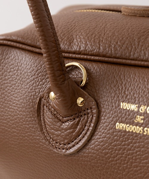 YOUNG&OLSEN The DRYGOODS STORE（ヤングアンドオルセン）の「【YOUNG&OLSEN】EMBOSSED LEATHER STUDENT M（ハンドバッグ・レディース・ベージュ/ブラウン/ブラック/グレー/ピンク・FREE）」の10枚目の写真