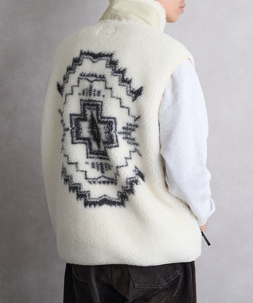 PENDLETON（ペンドルトン）の「【PENDLETON】スタンドベスト 5475-1026（ベスト・メンズ・アイボリー/チャコールグレー・S/M/L）」の14枚目の写真