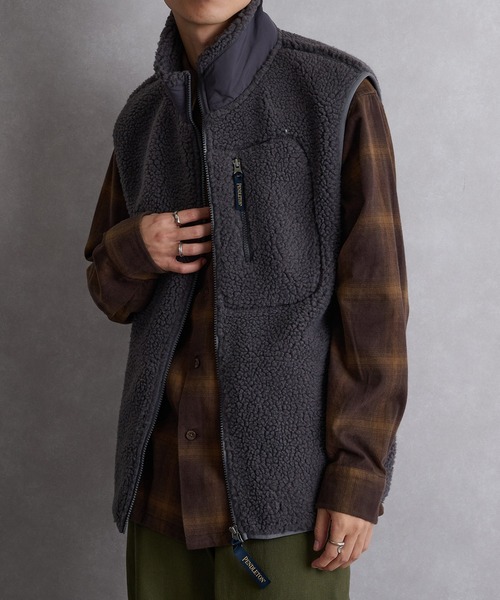 PENDLETON（ペンドルトン）の「【PENDLETON】スタンドベスト 5475-1026（ベスト・メンズ・アイボリー/チャコールグレー・S/M/L）」の5枚目の写真