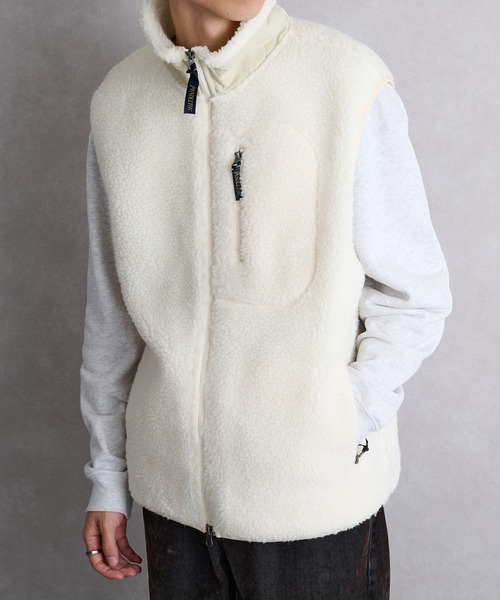 PENDLETON（ペンドルトン）の「【PENDLETON】スタンドベスト 5475-1026（ベスト・メンズ・アイボリー/チャコールグレー・S/M/L）」の9枚目の写真