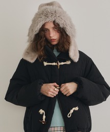 Unitage(ユニテージ)のファーフードウォーマー(ニットキャップ/ビーニー)