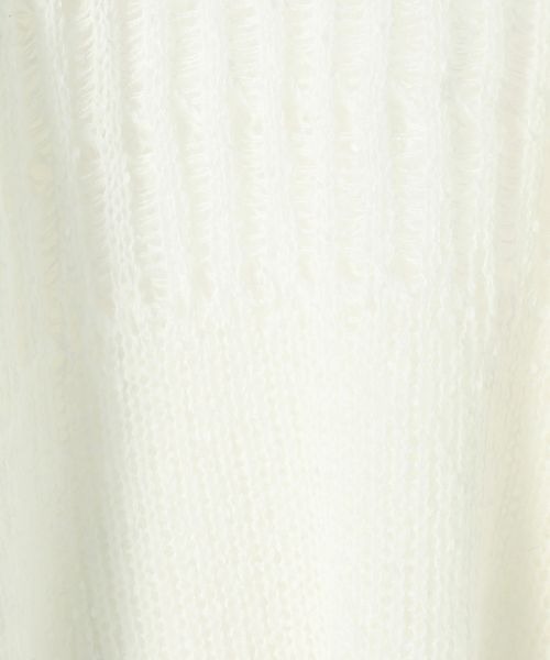 JEANASIS（ジーナシス）の「ノットMIXキリカエメッシュプルオーバー/600239（ニット/セーター・レディース・ブラック/オフホワイト/ライトベージュ・FREE）」の11枚目の写真