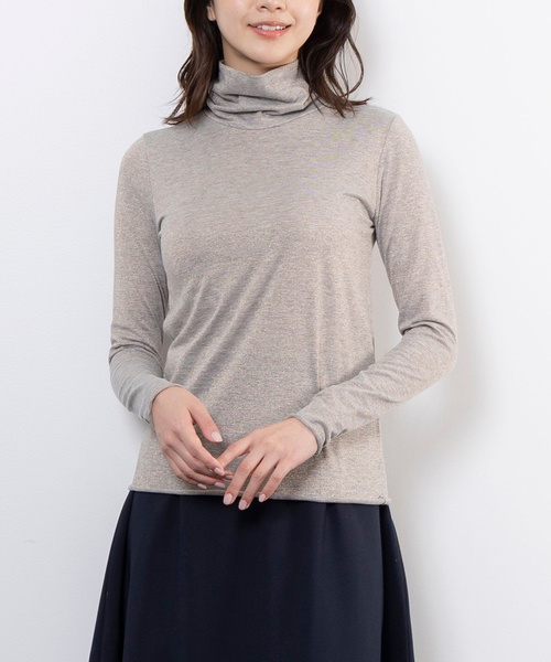 ナラカミーチェ（NARACAMICIE）/【NARACAMICIE】ラメチュールタートルプルオーバー NARACAMICIE】ラメチュールタートルプルオーバー（Tシャツ/カットソー