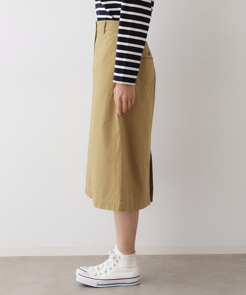 Dessin(デッサン)の「【洗える】ベイカーポケットワークスカート(スカート・レディース・ベージュ/カーキ・01/02/03)」の17枚目の写真