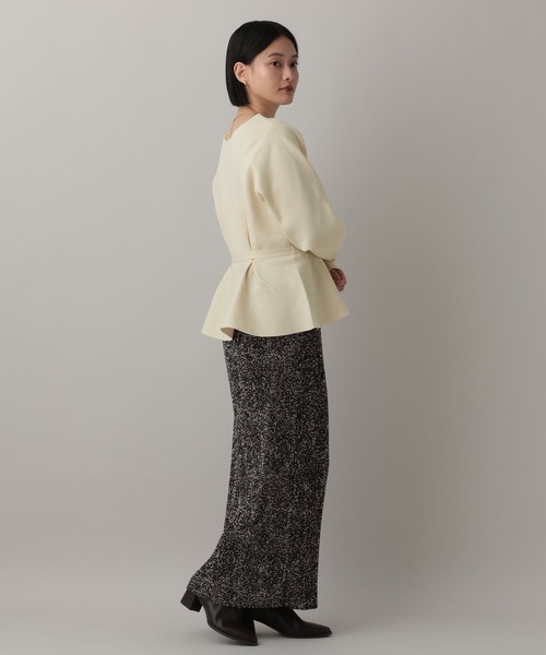 A part by（アパートバイ）の「【WEB限定】2WAYペプラムニットカーディガン（カーディガン/ボレロ・レディース・ブラウン系その他2/ブラック/アイボリー/チャコールグレー/ブルー系その他2/グレー系その他4・FREE）」の9枚目の写真