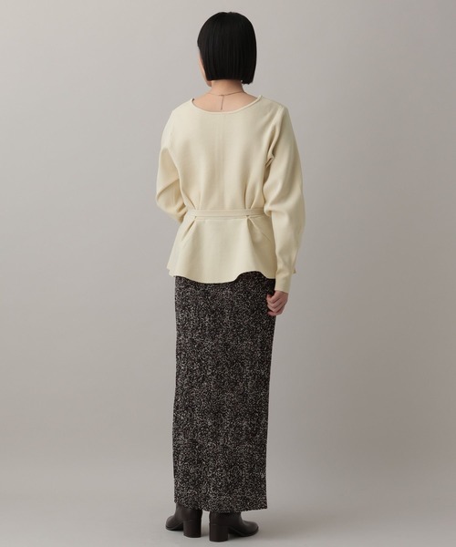 A part by（アパートバイ）の「【WEB限定】2WAYペプラムニットカーディガン（カーディガン/ボレロ・レディース・ブラウン系その他2/ブラック/アイボリー/チャコールグレー/ブルー系その他2/グレー系その他4・FREE）」の10枚目の写真