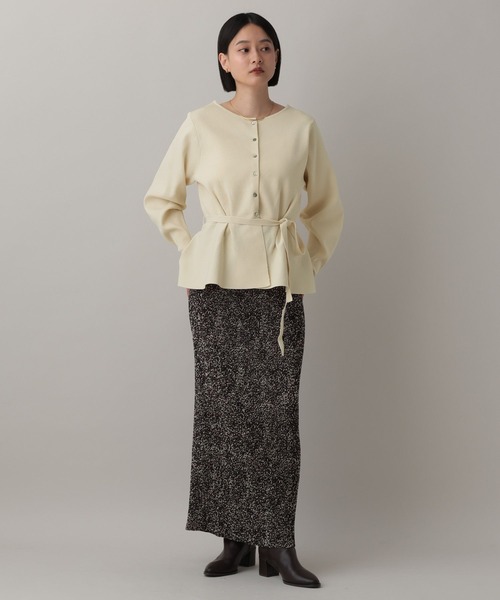 A part by（アパートバイ）の「【WEB限定】2WAYペプラムニットカーディガン（カーディガン/ボレロ・レディース・ブラウン系その他2/ブラック/アイボリー/チャコールグレー/ブルー系その他2/グレー系その他4・FREE）」の11枚目の写真