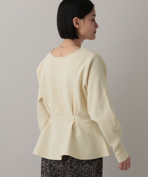 A part by（アパートバイ）の「【WEB限定】2WAYペプラムニットカーディガン（カーディガン/ボレロ・レディース・ブラウン系その他2/ブラック/アイボリー/チャコールグレー/ブルー系その他2/グレー系その他4・FREE）」の15枚目の写真