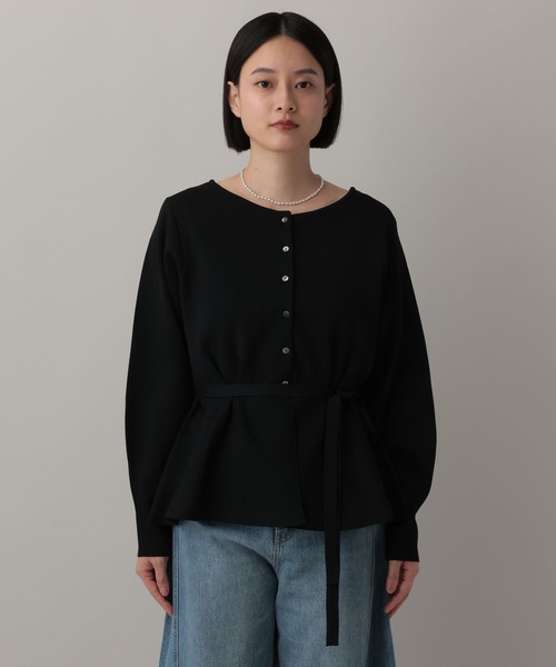 WEB限定】2WAYペプラムニットカーディガン（カーディガン/ボレロ）｜A