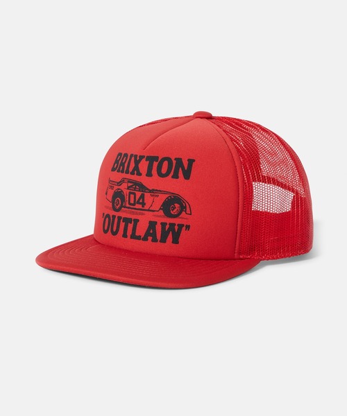 BRIXTON（ブリクストン）の「BRIXTON/ブリクストン OUTLAW NP MP TRUCKER HAT キャップ（キャップ・メンズ・レッド・FREE）」の5枚目の写真