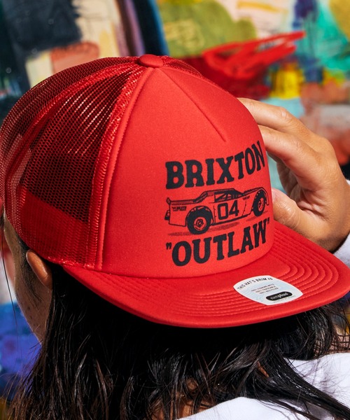 BRIXTON（ブリクストン）の「BRIXTON/ブリクストン OUTLAW NP MP TRUCKER HAT キャップ（キャップ・メンズ・レッド・FREE）」の3枚目の写真