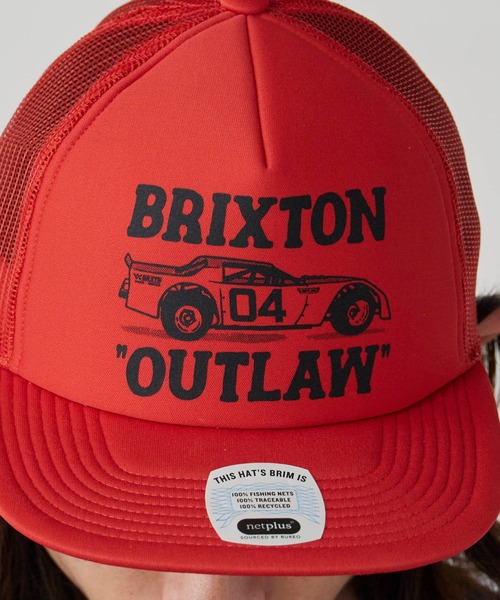 BRIXTON（ブリクストン）の「BRIXTON/ブリクストン OUTLAW NP MP TRUCKER HAT キャップ（キャップ・メンズ・レッド・FREE）」の6枚目の写真