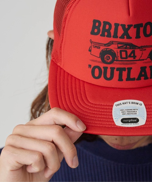 BRIXTON（ブリクストン）の「BRIXTON/ブリクストン OUTLAW NP MP TRUCKER HAT キャップ（キャップ・メンズ・レッド・FREE）」の7枚目の写真