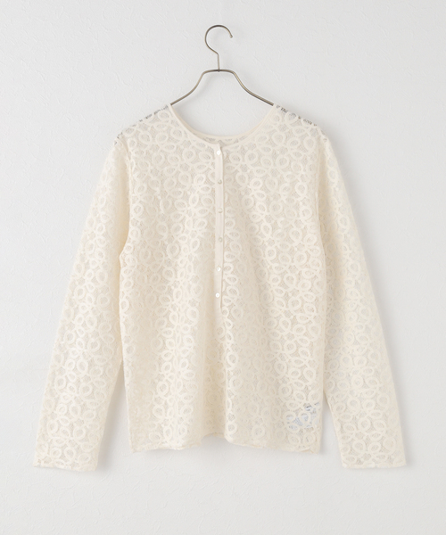 JOURNAL STANDARD relume(ジャーナルスタンダード レリューム)の「ラッセルレース2WAYプルオーバー(Tシャツ/カットソー・レディース・アイボリー・FREE)」の5枚目の写真